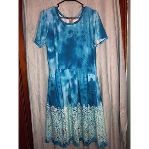 XL Unicorn Tye-dye Amelia Dress